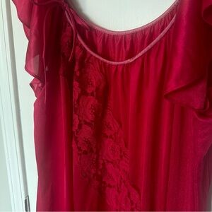Long dark pink slip dress Size Medium